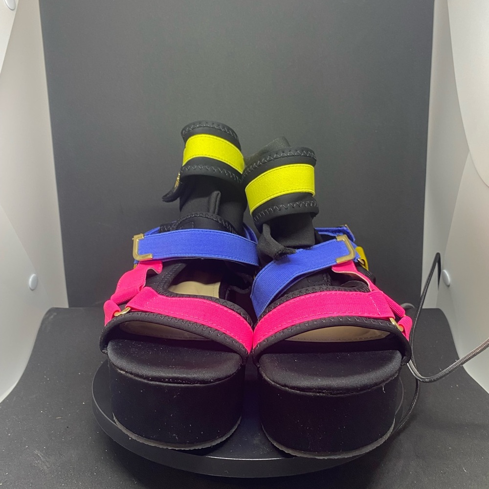 Bella Luna Mia Multicolor Platform Sandals NWOT size 7.5